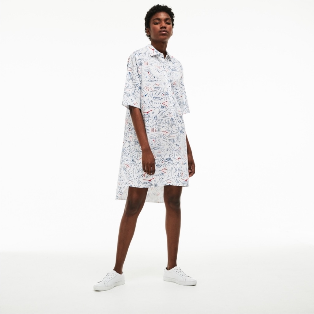Nwt Lacoste Shirt Dress, M